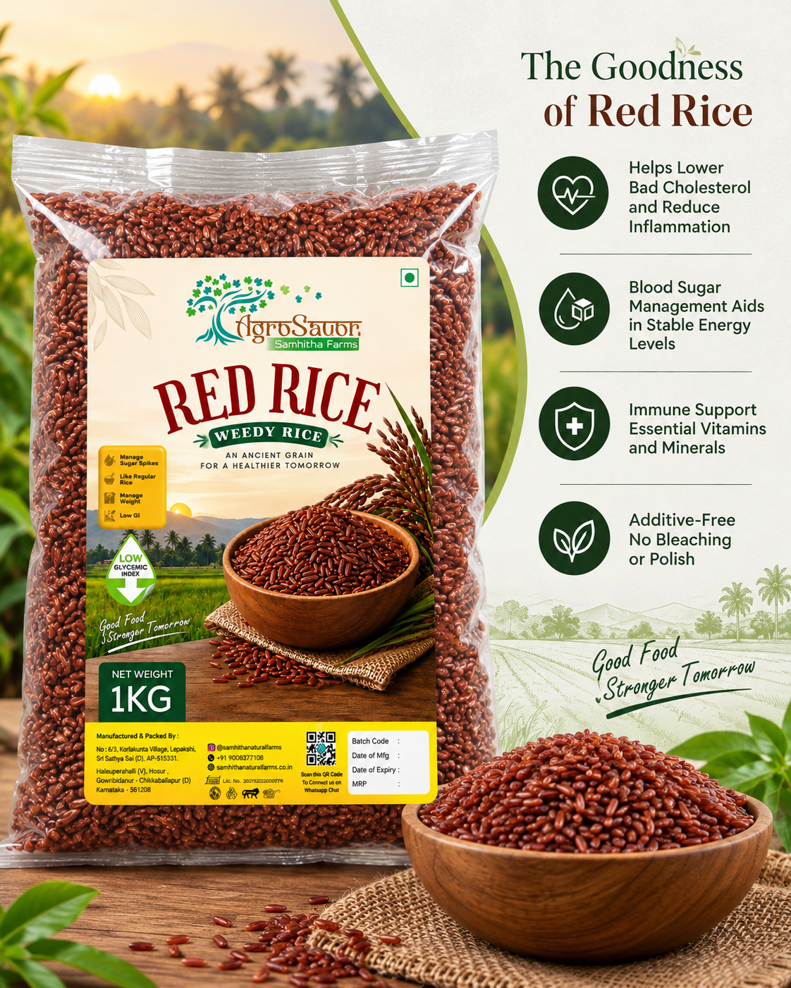 Organic Red Rice