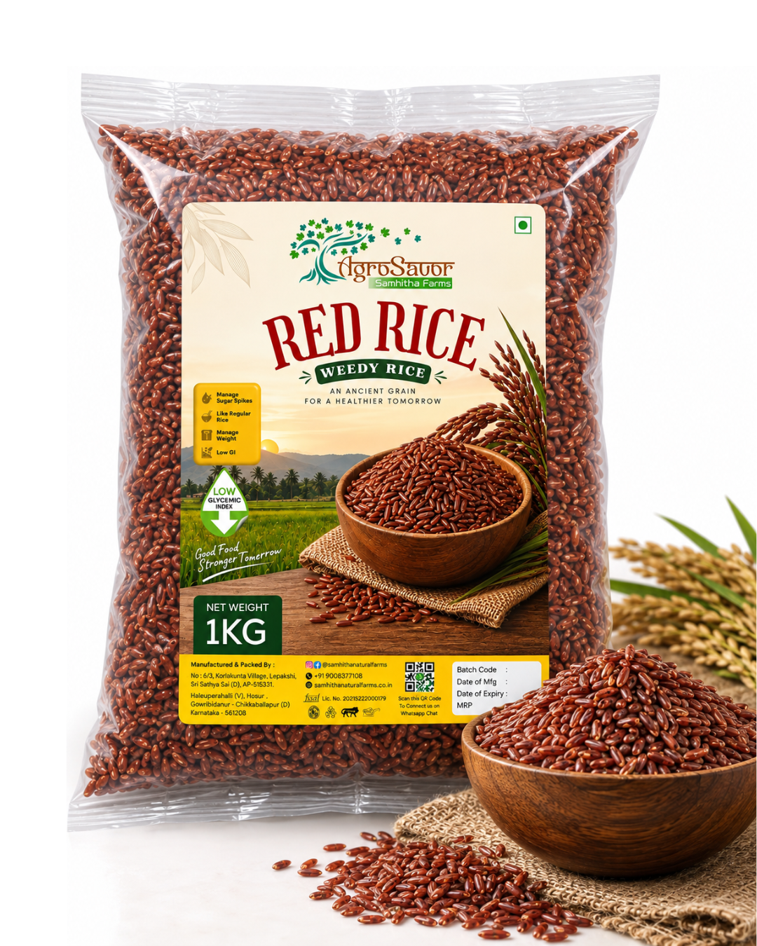 Organic Red Rice