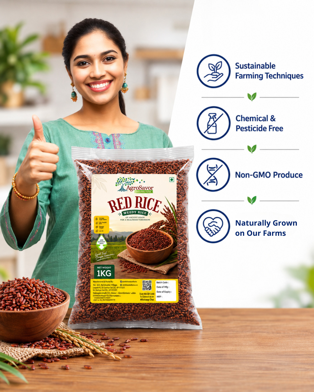 Organic Red Rice